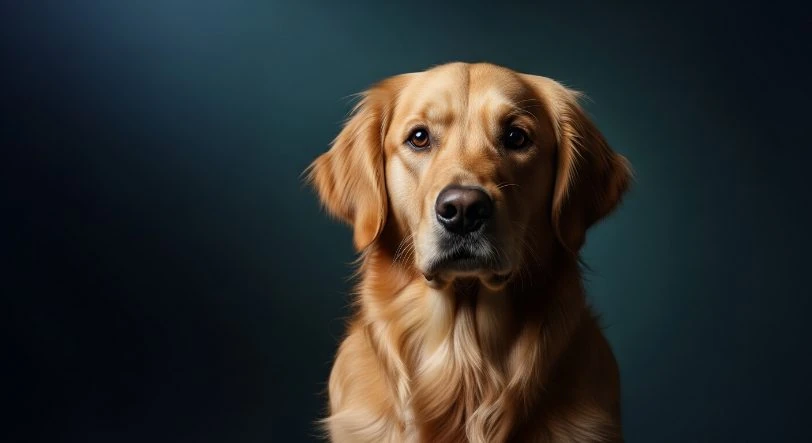 Golden retriever representing canine inflammatory bowel disease program
